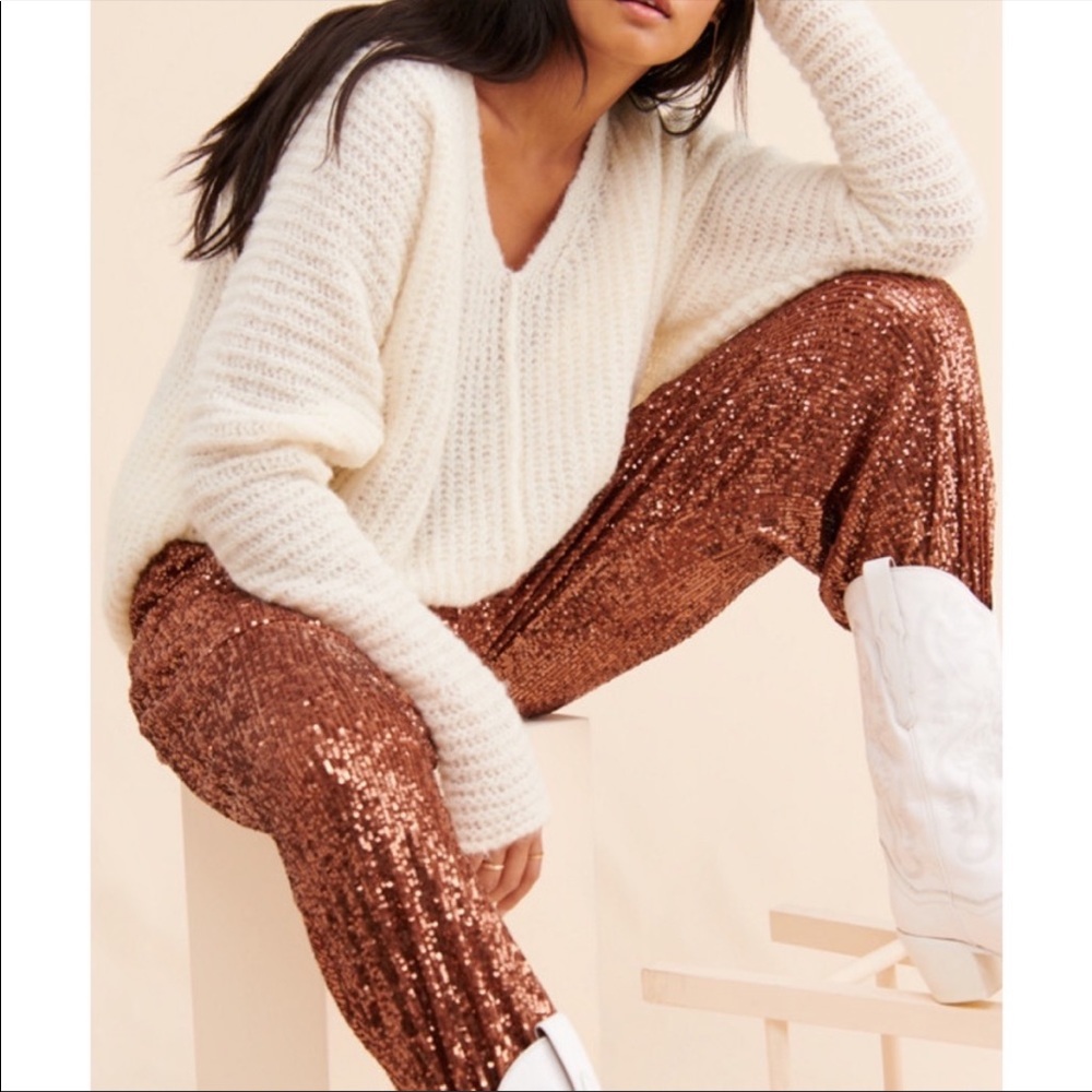 Sequin Free People Joggers